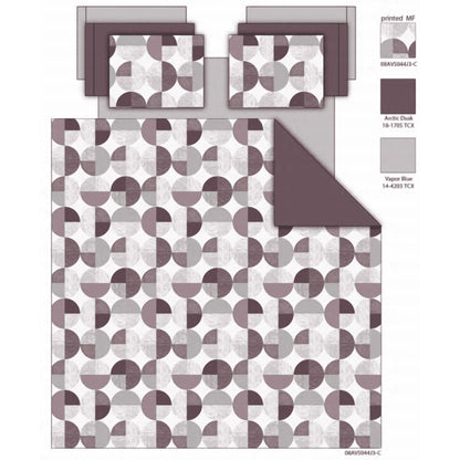 3-Piece Round Geometric Print Comforter Mini Set