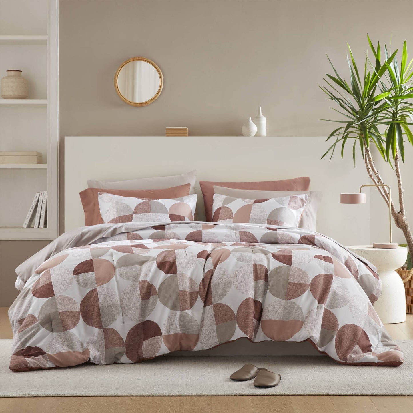 Microfiber Comforter Set, Geometric Print