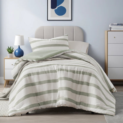 Striped Texture Bedding Comforter Set