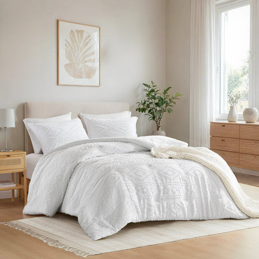 Boho Geometric Tufted Comforter Set