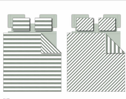 3 Piece Comforter Set, Textured Stripe Print Comforter Mini Set