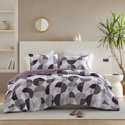 Round Geometric Print Comforter Mini Set