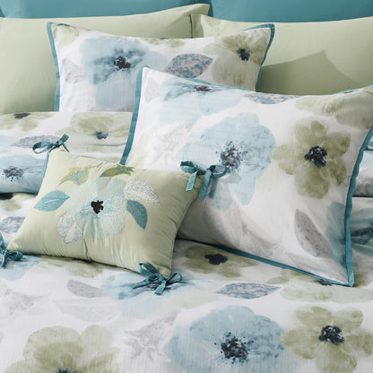Tatum Reversible Floral Comforter Set with Sheets