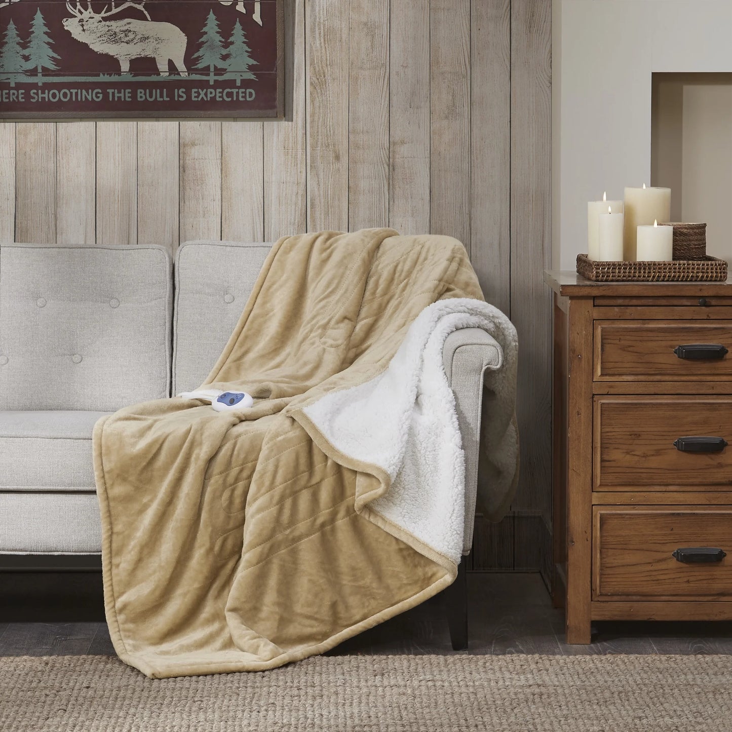 Electric Throw Heated Plush to Berber