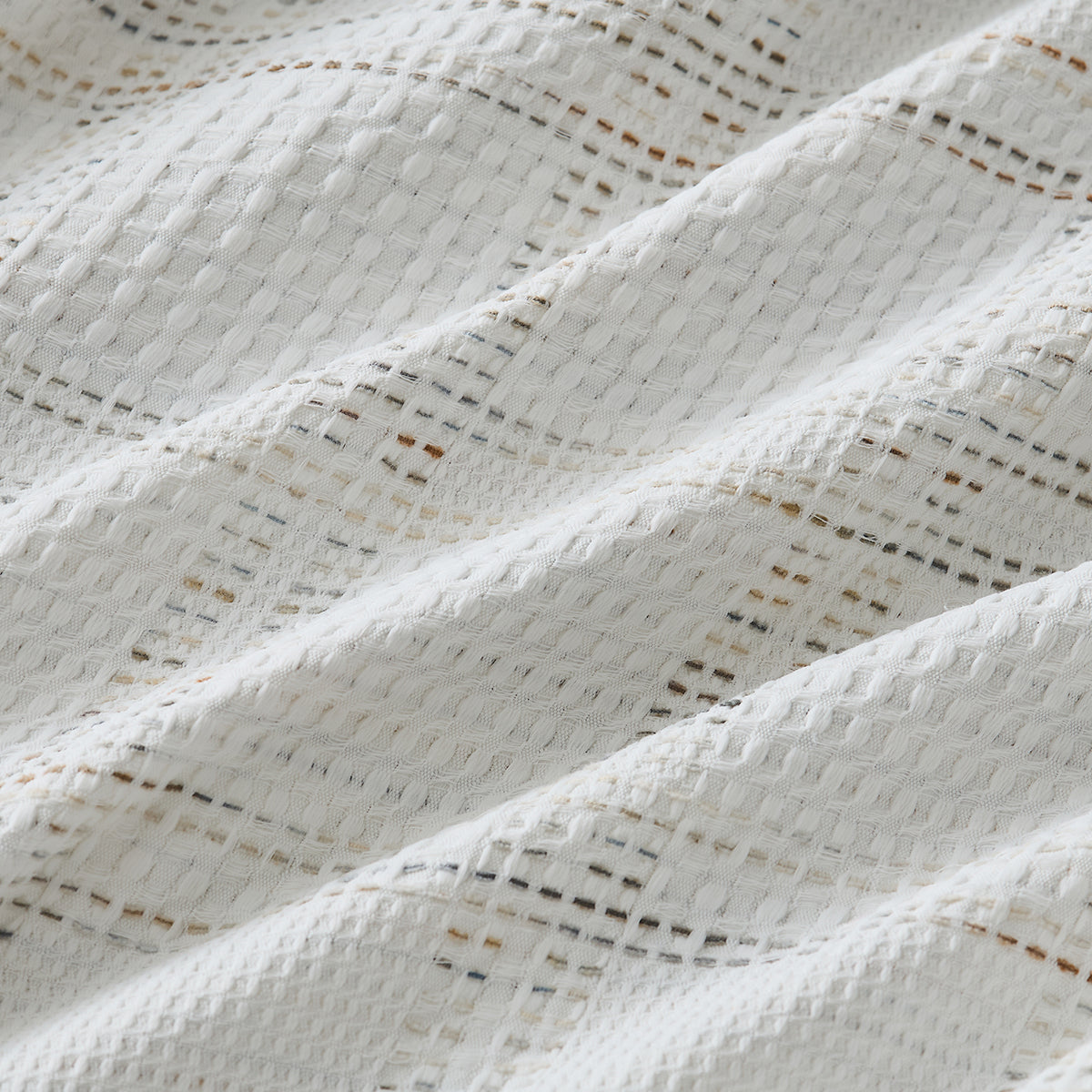 Solid Classic Waffle Weave Textured Bedding Comforter Set