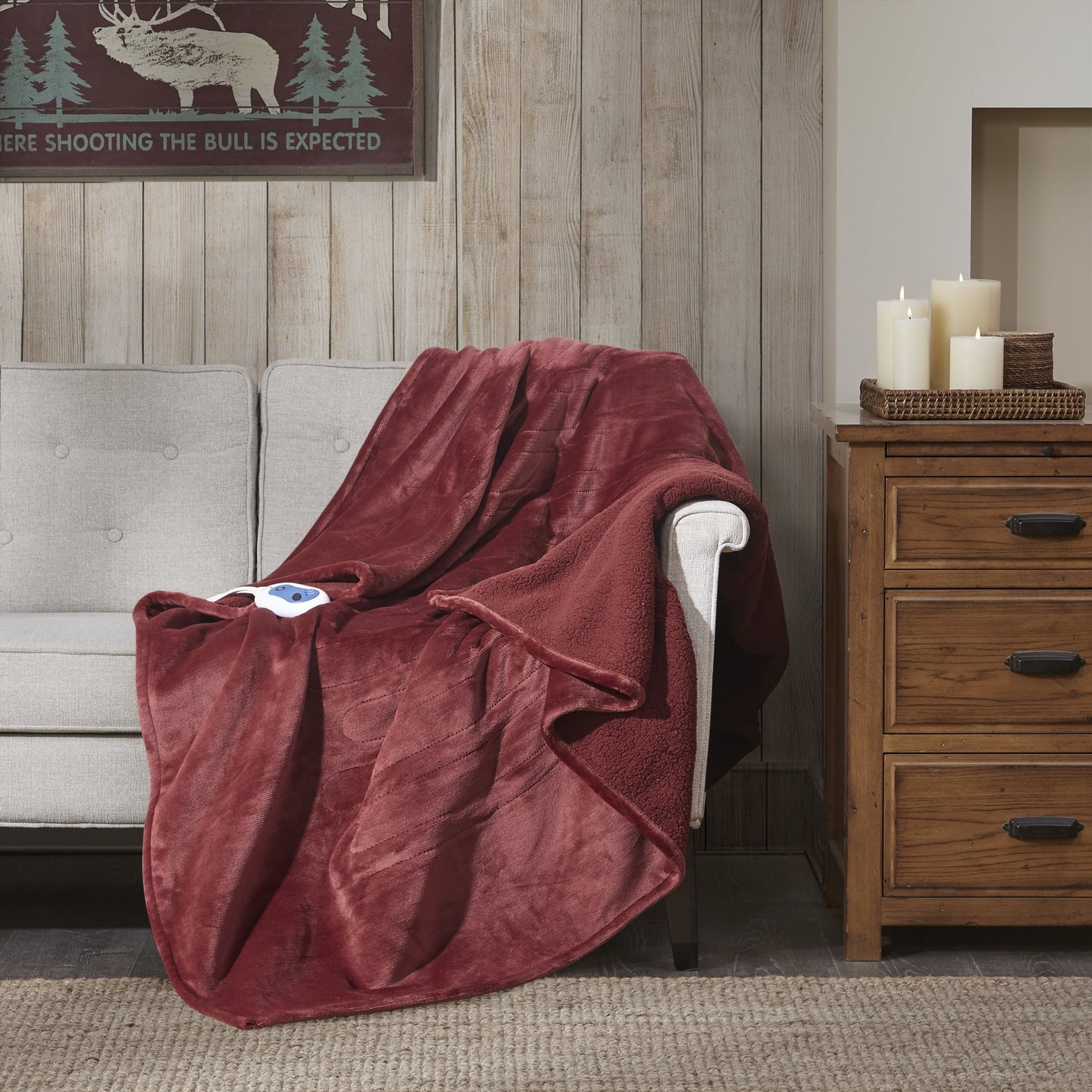 Electric Throw Heated Plush to Berber