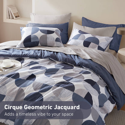 Round Geometric Print Comforter Mini Set