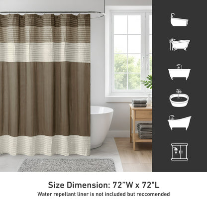Faux Silk Shower Curtain