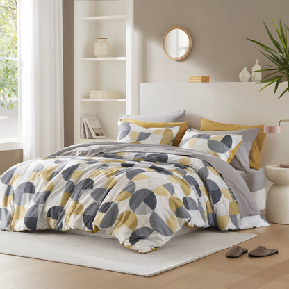 Microfiber Comforter Set, Geometric Print