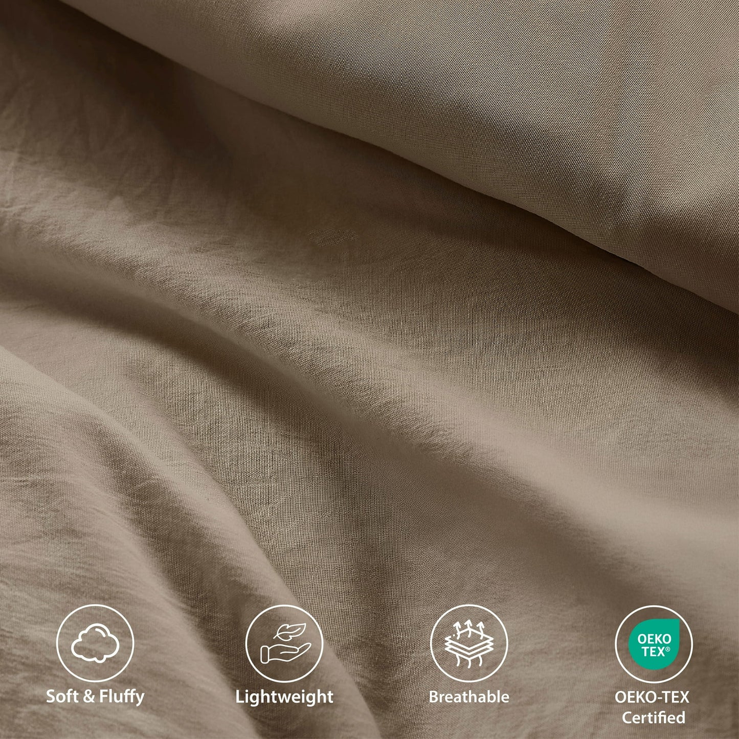 Soft Washed Pleated Comforter Set