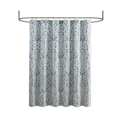 Jacquard Traditional Polyester Fabric Shower Curtain