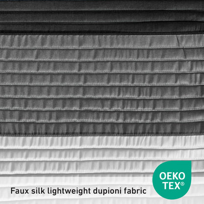 Faux Silk Shower Curtain