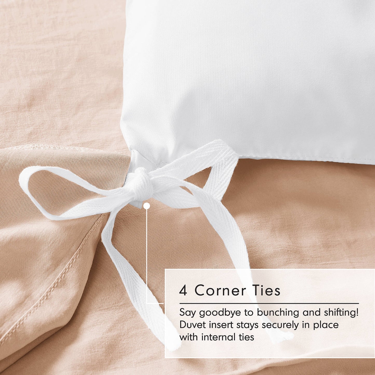 Soft Washed Pleated Duvet Cover Set