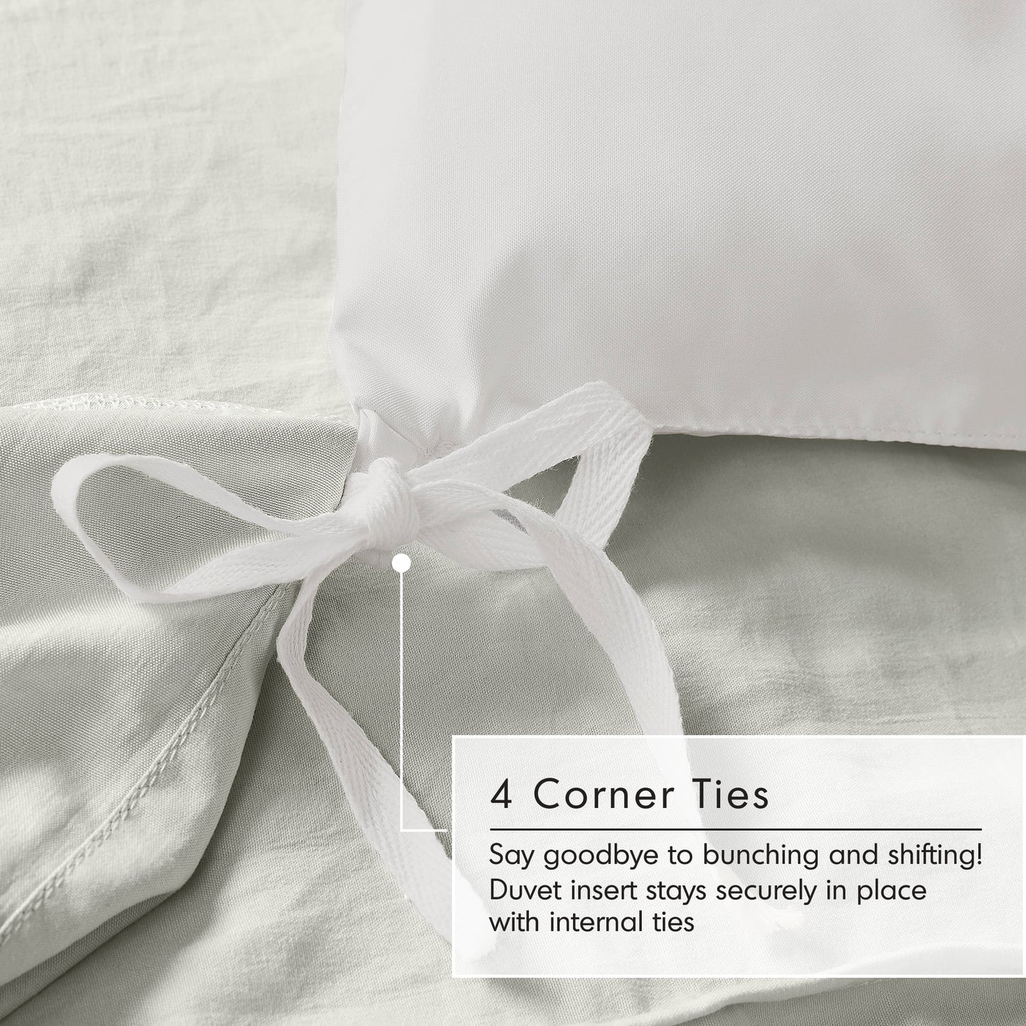 Soft Washed Pleated Duvet Cover Set