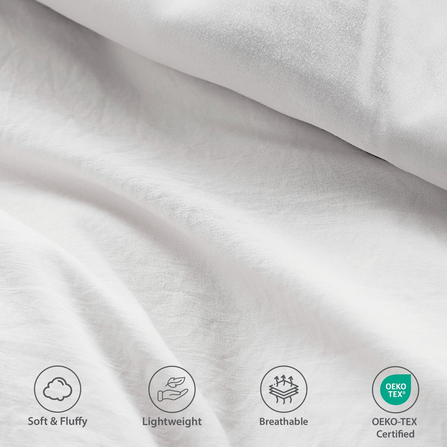 Soft Washed Pleated Comforter Set