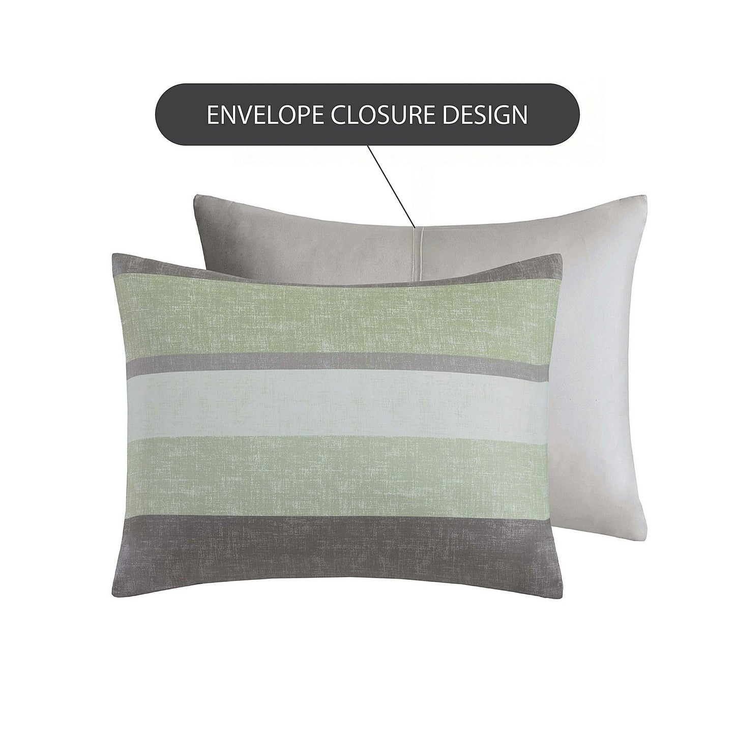 Stripe Comforter Set Bed in a Bag Bedding Set for Dorm Room, Comforter Bed Set with Flat Sheet and Fitted Sheet