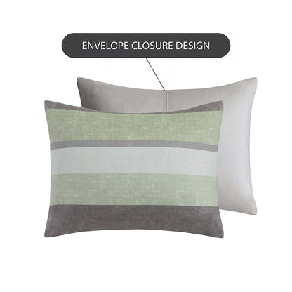 Stripe Comforter Set Bed in a Bag Bedding Set for Dorm Room, Comforter Bed Set with Flat Sheet and Fitted Sheet