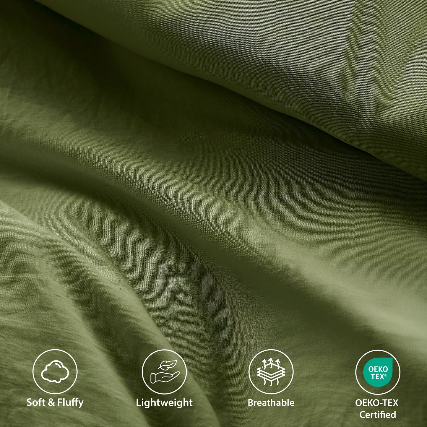 Soft Washed Pleated Comforter Set