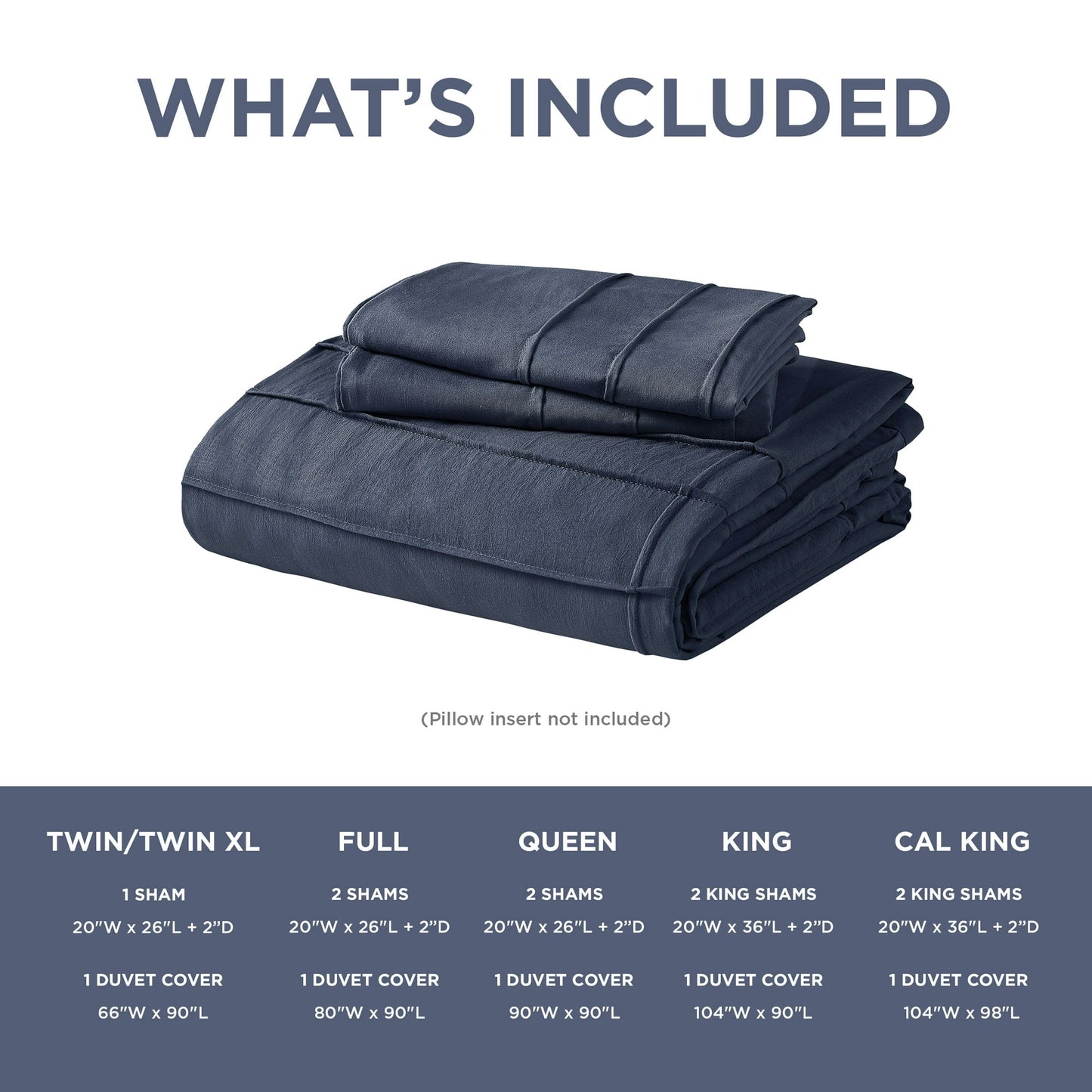 Soft Washed Pleated Duvet Cover Set