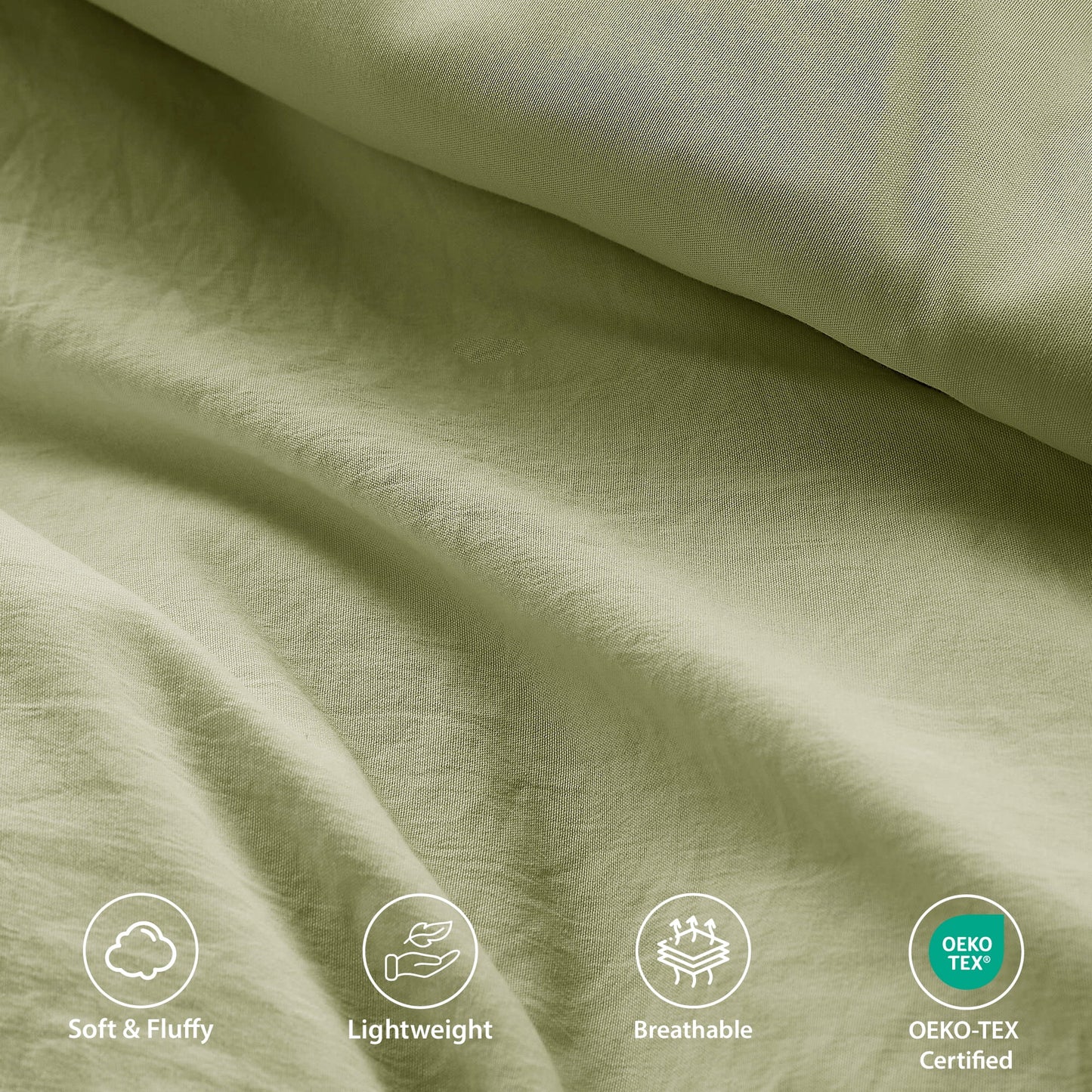 Soft Washed Pleated Comforter Set