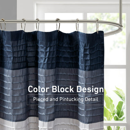 Faux Silk Shower Curtain