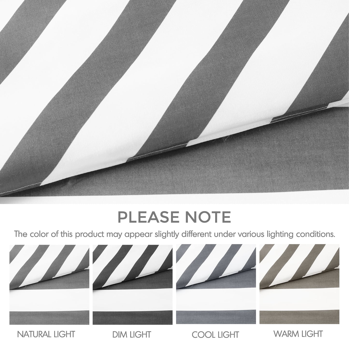 Textured Stripe Print Bedding Comforter Set