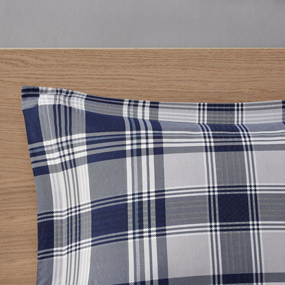 8 Piece Comforter Set with Bed Sheets, Navy