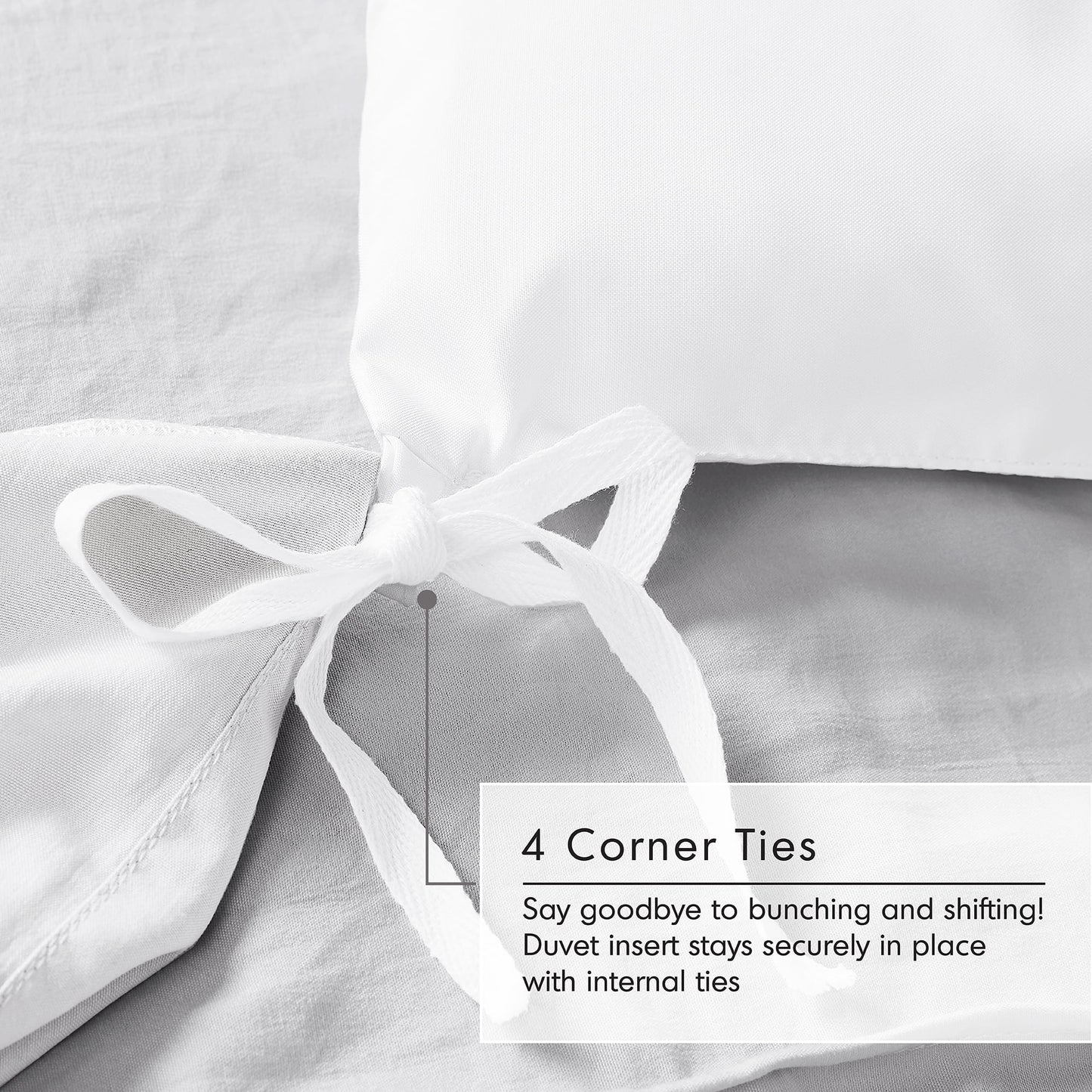 Soft Washed Pleated Duvet Cover Set