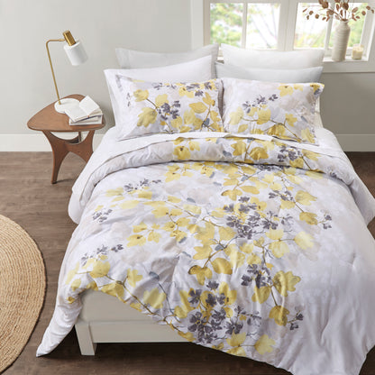 Medallion Pattern Bed in a Bag Bedding Comforter Set with Comforter, Flat Sheets, Fitted Sheets with Side Pockets