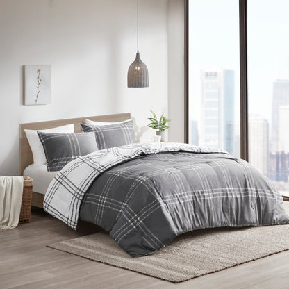 Plaid Reversible Comforter Set