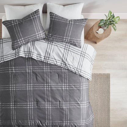 Plaid Reversible Comforter Set