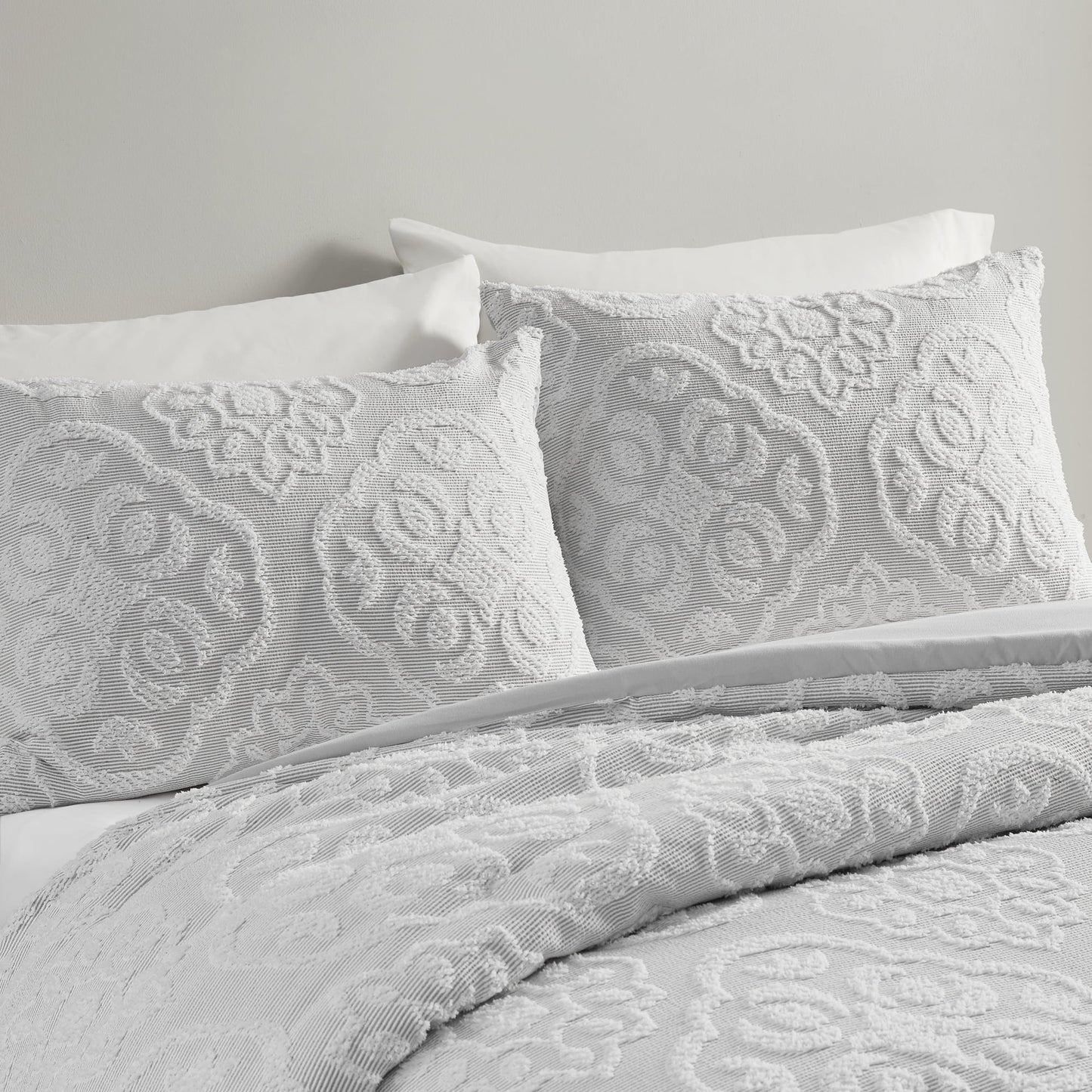 Tufted Woven Duvet Cover Set