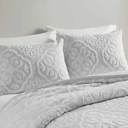 Tufted Woven Duvet Cover Set