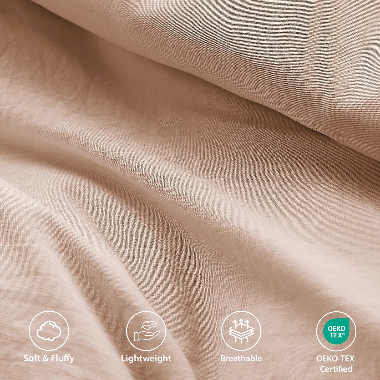 Soft Washed Pleated Comforter Set