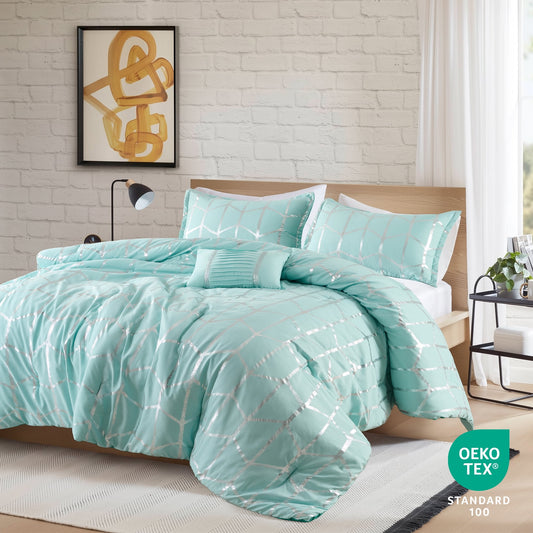 Metallic Printed Comforter Set