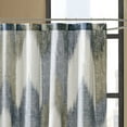 Chevron Shower Curtain 100% Cotton Bathroom Curtain with 12 Button Holes