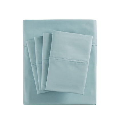 800 Thread Count Cotton Blend Sateen Sheet Set, Solid Plain Bed Sheets