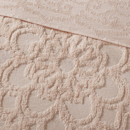 Tufted Cotton Chenille Fringe Coverlet Mini Set