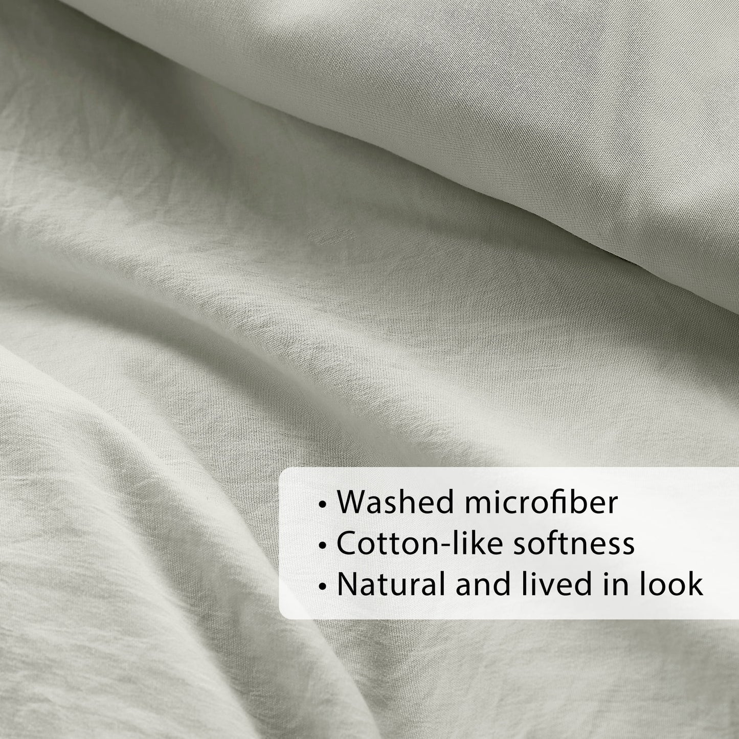 Soft Washed Pleated Duvet Cover Set