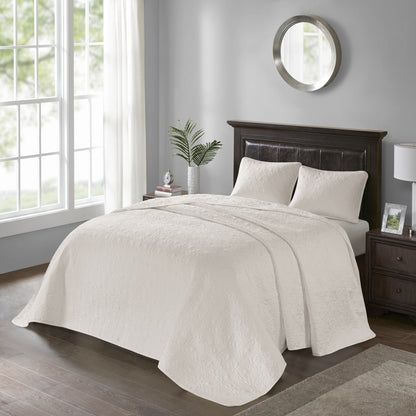 Classic Stitch Bedspread Set Lightweight Reversible Bedding Set