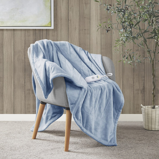 Ultra Soft Plush Electric Throw Heated Blanket Bedding