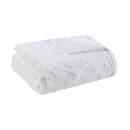 Oversized Throw Brushed Long Faux Fur Soft  Throw Blanket for Bed Sofa Couch