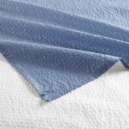 Ombre Printed Seersucker Shower Curtain