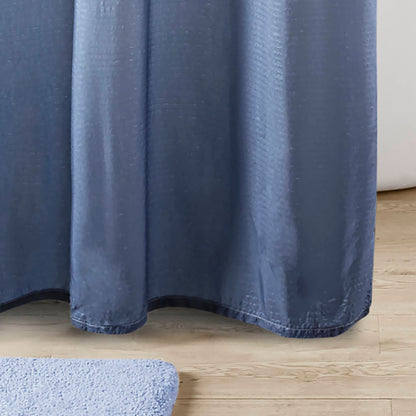 Ombre Printed Seersucker Shower Curtain