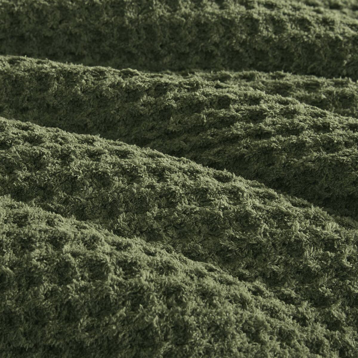 Waffle-Knit Chenille Comforter Set