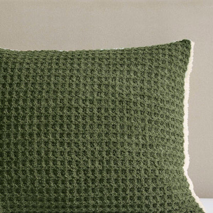 Waffle-Knit Chenille Comforter Set