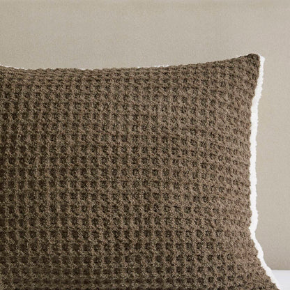 Waffle-Knit Chenille Comforter Set