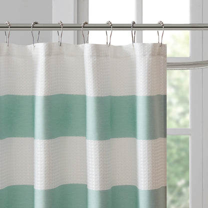 Modern Striped Shower Curtain with 3M Treatment