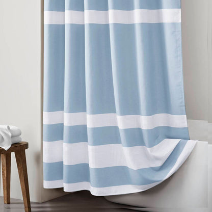 Modern Striped Shower Curtain with 3M Treatment