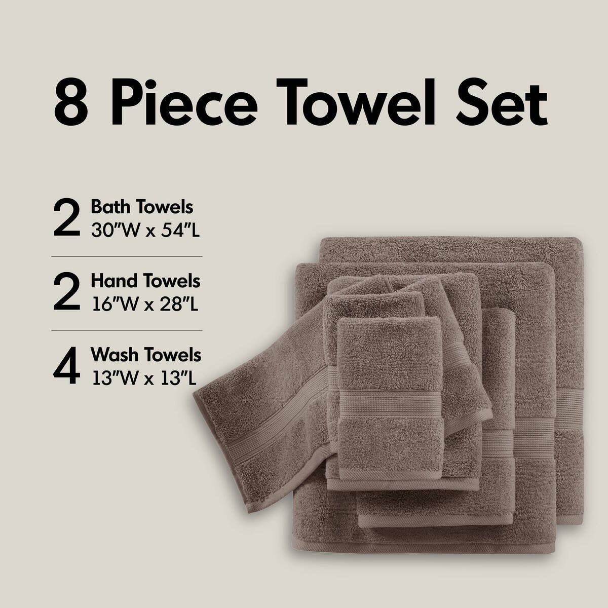 800GSM Cotton Towel Set